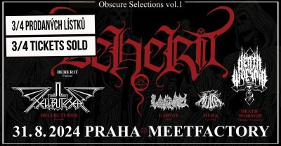 Plakát Obscure Selections Vol.1: BEHERIT, HELLBUTCHER, DEATH WORSHIP, LARVAE, MŮRA - Praha