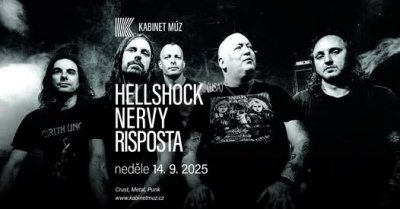 Plakát HELLSHOCK (USA) + NERVY + RISPOSTA