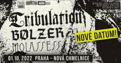 Plakát Tribulation, Bølzer, Molassess - Praha