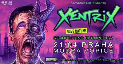 Plakát Xentrix + supports - Praha