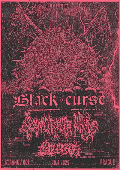 Plakát Black Curse + Concrete Winds + Otras