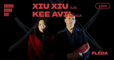 Plakát XIU XIU (US) + KEE AVIL (CA) | Fléda | 19.2. 2025