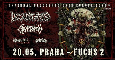 Plakát DECAPITATED, CRYPTOPSY, WARBRINGER, CARNATION - Praha