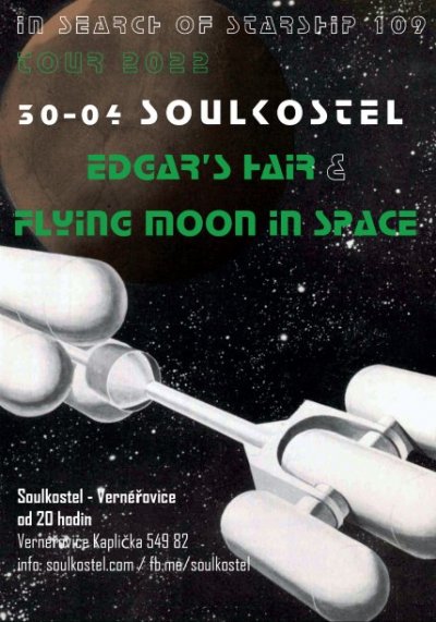 Plakát Edgar's Hair a Flying Moon In Space v Soulkostele