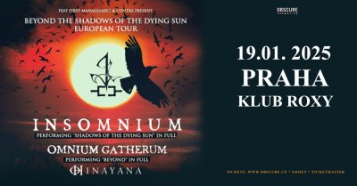 Plakát INSOMNIUM, OMNIUM GATHERUM, HINAYANA - Praha