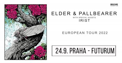 Plakát ELDER & PALLBEARER, IRIST - Praha