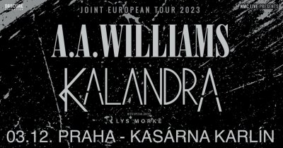 Plakát A.A. WILLIAMS & KALANDRA, LYS MORKE - Praha
