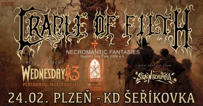 Plakát Cradle of Filth, Wednesday 13, Sick n' Beautiful