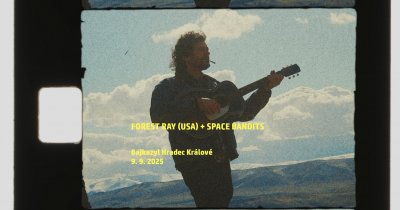 Plakát FOREST RAY (psych-rock/folk, USA) + SPACE BANDITS (indie rock)