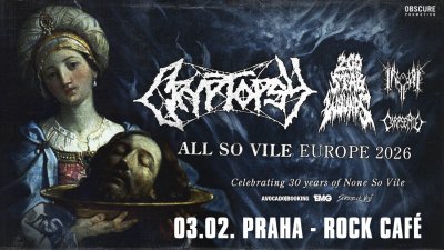 Plakát CRYPTOPSY, 200 STAB WOUNDS, INFERI, CORPSE PILE