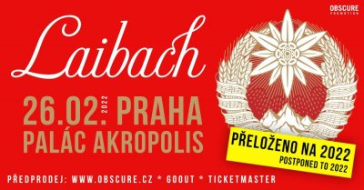 Plakát Laibach - Praha
