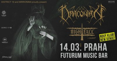 Plakát Draconian, Nightfall + support