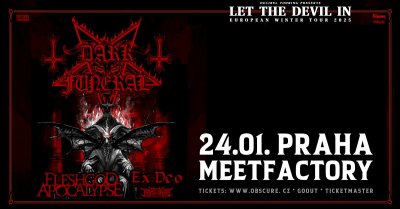 Plakát DARK FUNERAL, FLESHGOD APOCALYPSE, EX DEO, KAMI NO IKARI - PRAHA