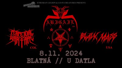 Plakát Abigail (JPN), Perpetual Warfare (COL), Black Mass (USA) - Blatná