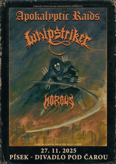 Plakát Whipstriker + Apokalyptic Raids + Morous